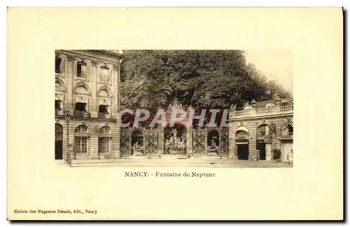 Cartes postales Nancy Fontaine de Neptune