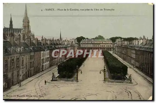 Ansichtskarte AK Nancy Place de la Carriere Vue Prise de L Arc de Triomphe
