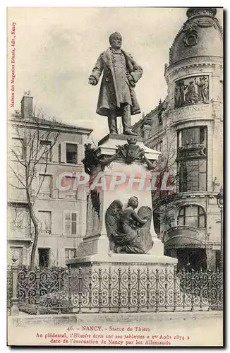 Cartes postales Nancy Statue de Thiers