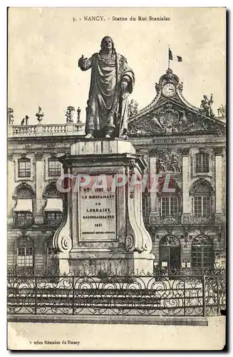 Cartes postales Nancy Statue du Roi Stanislas