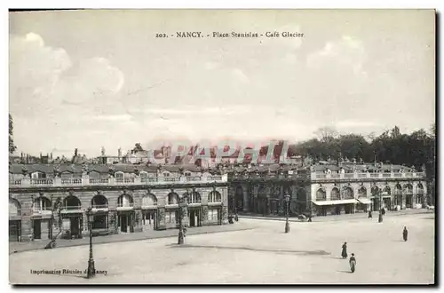 Cartes postales Nancy Place Stanislas Cafe Glacier