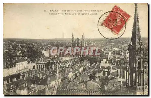 Cartes postales Nancy Vue Generale Prise Depuis Saint Epvre