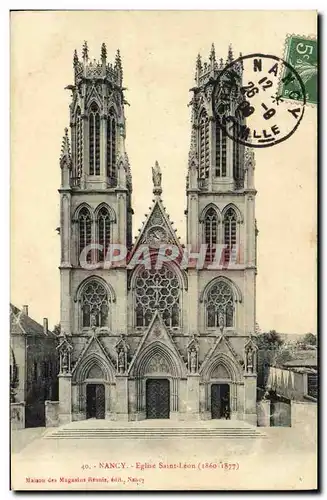 Cartes postales Nancy Eglise Saint Leon