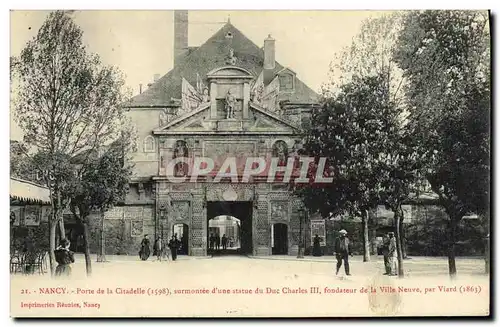 Cartes postales Nancy Porte de la Citadelle