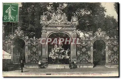 Ansichtskarte AK Nancy Place Stanislas et grilles en fer forge de Jean Lamour Fontaine d amphitrite