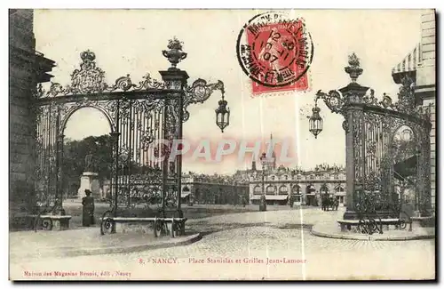 Cartes postales Nancy Place Stanislas et Grilles Jean Lamour