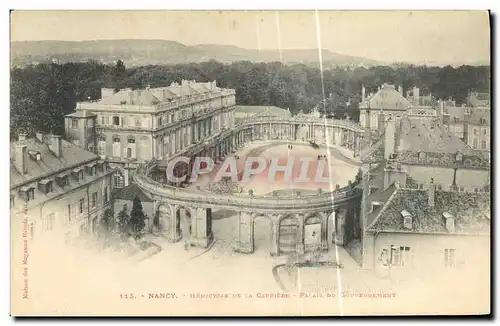 Cartes postales Nancy Hemicycle de la carriere Palais du gouvernement