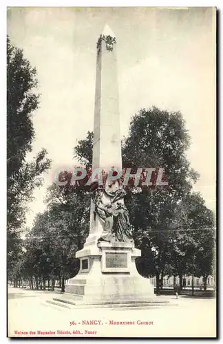 Cartes postales Nancy Monument Carnot