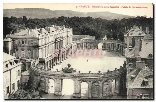 Cartes postales Nancy Palais du Gouvernement Hemicycle de la Carriere