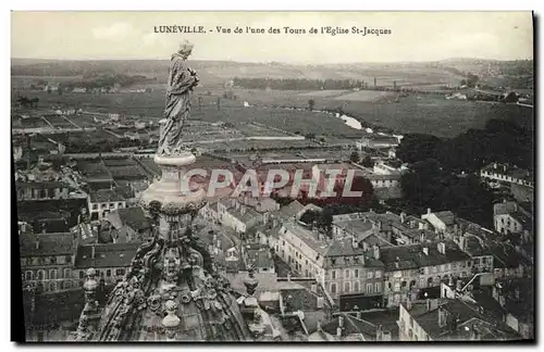 Cartes postales Luneville Vue de l une des Tours de L Eglise St Jacques