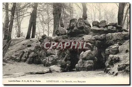 Cartes postales Luneville La Cascade Aux Bosquets