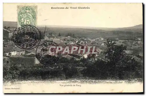 Cartes postales Environs de Toul Vue generale de Foug