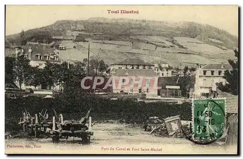 Cartes postales Toul Port du canal et Fort Saint Michel