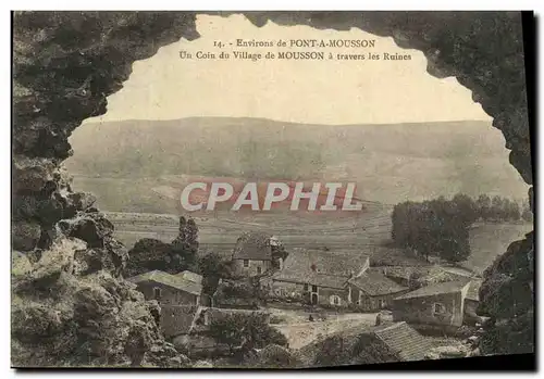 Ansichtskarte AK Environs de Pont A Mousson Un coin du village de Mousson a travers les ruines