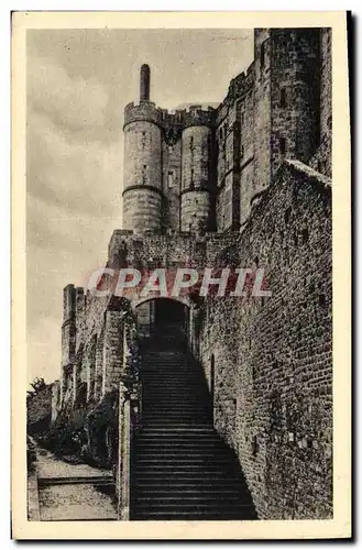 Cartes postales Mont Saint Michel Le grand degre et le chatelet