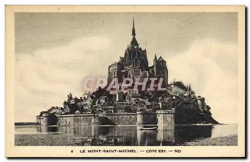 Cartes postales La Mont Saint Michel Cote Est