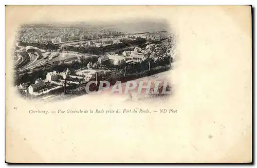Ansichtskarte AK Cherbourg Vue Generale de la Rade Prise du Fort du Roule