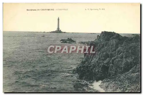 Ansichtskarte AK Environs de Cherbourg Auderville Phare