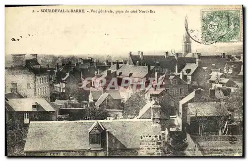 Cartes postales Sourdeval la Barre Vue Generale Prise du Cote Nord Est