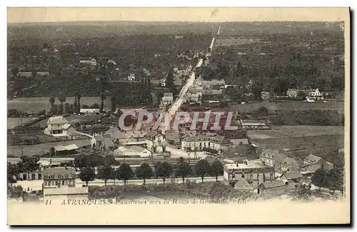 Ansichtskarte AK Avranches Panorama vers la route de Graville