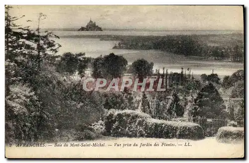 Cartes postales Avranches Baie du Mont Saint Michel Vue Prise du Jardin des Plantes