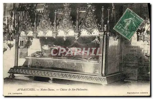 Cartes postales Avranches Notre Dame Chasse de Ste Philomene