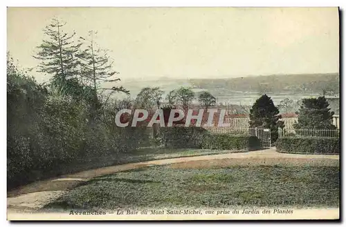 Cartes postales Avranches La Baie du Mont Saint Michel Vue Prise du Jardin des Plantes