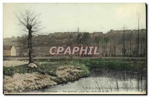 Cartes postales Avranches Vue Generale Prise des Bords de la See