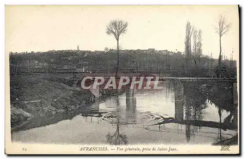 Cartes postales Avranches Vue Generale Prise De Saint Jean