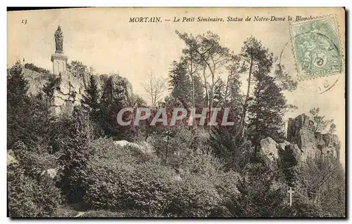 Cartes postales Mortain Le petit seminaire Statue de Notre Dame la Blanche