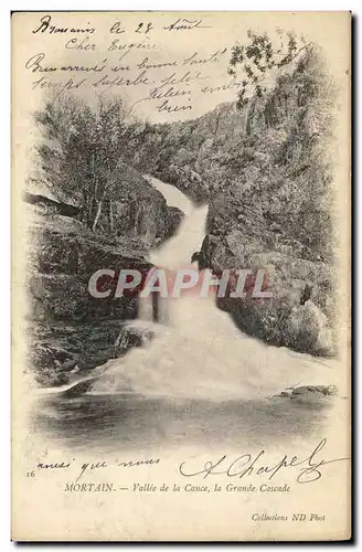 Cartes postales Mortain Vallee de la Cance la Grande Cascade