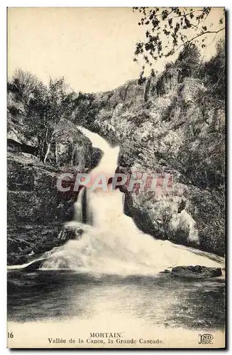 Cartes postales Mortain Vallee de la Cance la Grande cascade
