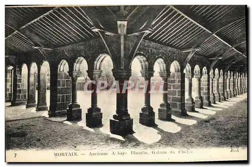 Cartes postales Mortain Ancienne Abbaye Blanche Galerie du cloitre