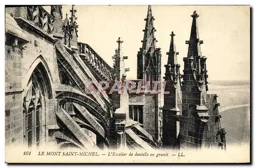 Cartes postales Mont Saint Michel L Escalier de Dentelle en Granit