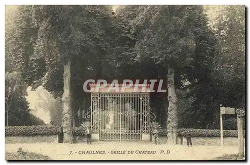 Cartes postales Chaulnes Grille Du Chateau