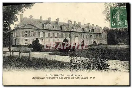 Ansichtskarte AK Chaulnes Le Chateau Ancienne propriete des Ducs de Chaulnes