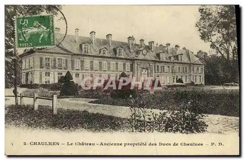 Ansichtskarte AK Chaulnes Le Chateau Ancienne propriete des Ducs de Chaulnes