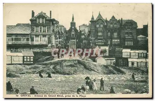 Cartes postales Onival Avenue du Grand Hotel Prise de la Plage