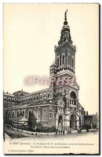 Ansichtskarte AK Albert La basilique ND de Brebieres avant le bombardement Militaria