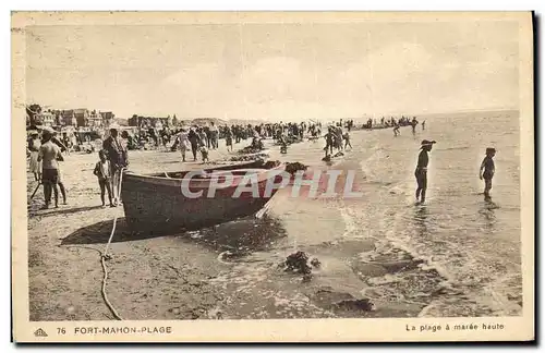 Cartes postales Fort Mahon Plage La plage a maree haute