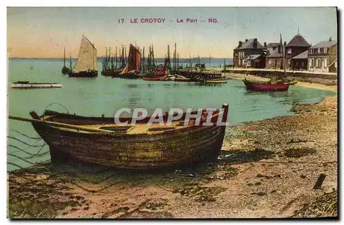 Cartes postales Le Crotoy Le Port Barque Bateaux