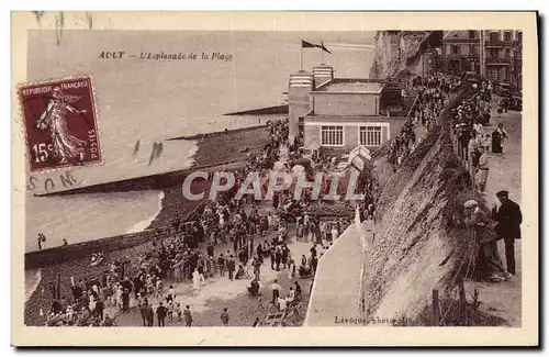 Cartes postales Ault L esplanade de la plage