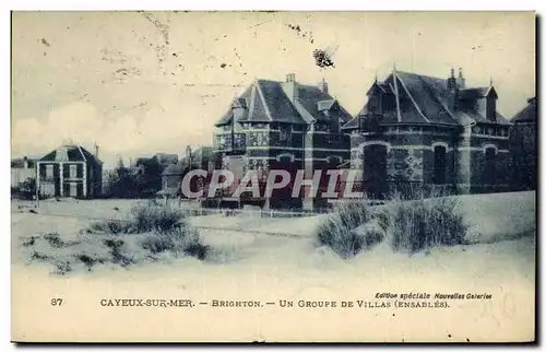 Cartes postales Cayeux Sur Mer Brighton Un Groupe De Villas ensablees