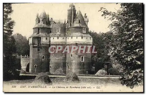 Cartes postales Environs d Abbeville Le Chateau de Rambures