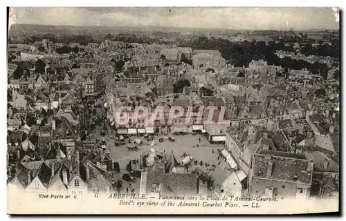 Cartes postales Abbeville Ponorama Vers la Place de L Amiral Courbet