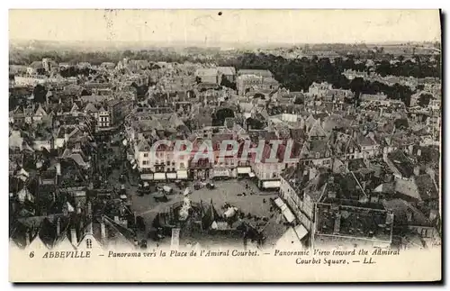 Cartes postales Abbeville Panorama Vers la Place de L Amiral Courbet