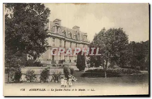 Ansichtskarte AK Abbeville Le Jardin Public et le Musee