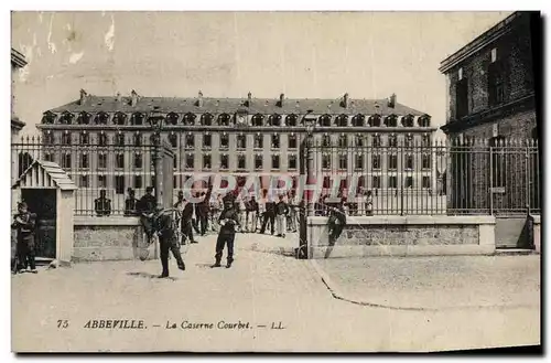 Cartes postales Abbeville La Caserne Courbet Militaria