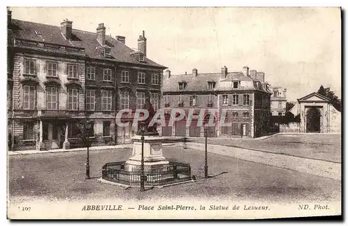 Ansichtskarte AK Abbeville Place Saint Pierre La Statue de Lesueur