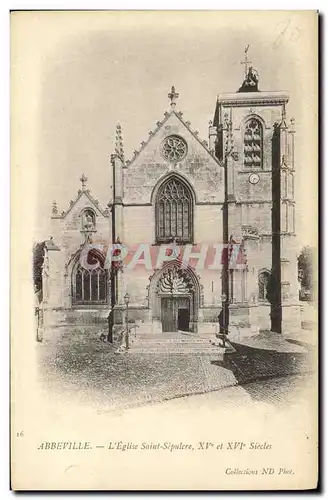 Cartes postales Abbeville L Eglise Saint Sepulcre